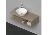 Duravit D-Neo Waschtisch-Unterschrank DE491903535 100 x 48 cm, Eiche Terra, wandhängend, 1 Fach, 1 Konsolenplatte
