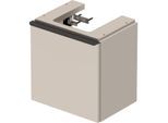 Duravit D-Neo Waschtisch-Unterschrank DE4217L9191 43,4 x 32,2 cm, Taupe Matt, wandhängend, 1 Türe, links
