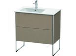 Duravit XSquare Waschtisch-Unterschrank XS445007575 81x59,2x47,8cm, 2 Auszüge, Becken links, Leinen