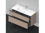 Duravit D-Neo Waschtisch-Unterschrank DE436407575 121 x 46,2 cm, Leinen, wandhängend, 1 Schubkasten, 1 Auszug