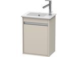 Duravit Ketho Waschtisch-Unterschrank KT6417L9191 40x28,5x55cm, wandhängend, Tür links, Taupe