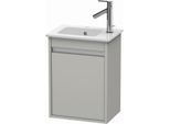 Duravit Ketho Waschtisch-Unterschrank KT6417L0707 40x28,5x55cm, wandhängend, Tür links, betongrau matt