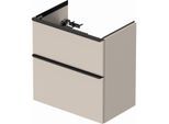 Duravit D-Neo Waschtisch-Unterschrank DE436809191 61 x 37,2, Taupe Matt, wandhängend, 1 Schubkasten, 1 Auszug