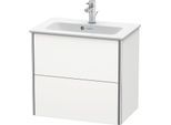 Duravit XSquare Waschtisch-Unterschrank XS416503636 61x56x38,8cm, 2 Schubkästen, weiß seidenmatt