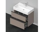 Duravit D-Neo Waschtisch-Unterschrank DE437304343 78,4 x 44,2 cm, Basalt Matt, wandhängend, 1 Schubkasten, 1 Auszug