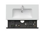Duravit D-Neo Waschtisch-Unterschrank DE436302121 101 x 46,2 cm, Nussbaum Dunkel, wandhängend, 1 Schubkasten, 1 Auszug