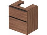 Duravit D-Neo Waschtisch-Unterschrank DE437107979 58,4 x 44,2 cm, Nussbaum Natur, wandhängend, 1 Schubkasten, 1 Auszug