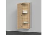 Duravit D-Neo Halbhochschrank DE1318L3030 40 x 24 cm, Eiche Natur, 1 Türe, links, 4 Glasfachböden