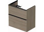 Duravit D-Neo Waschtisch-Unterschrank DE436803535 61 x 37,2, Eiche Terra, wandhängend, 1 Schubkasten, 1 Auszug