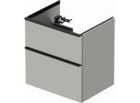 Duravit D-Neo Waschtisch-Unterschrank DE436100707 61 x 46,2 cm, Betongrau Matt, wandhängend, 1 Schubkasten, 1 Auszug
