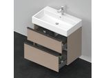 Duravit D-Neo Waschtisch-Unterschrank DE437307575 78,4 x 44,2 cm, Leinen, wandhängend, 1 Schubkasten, 1 Auszug