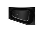 Kaldewei Plaza duo Badewanne 237200013701 180x120/80cm, links, Perl-Effekt, schwarz