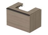 Duravit D-Neo Waschtisch-Unterschrank DE427203535 68,4 x 44,2 cm, Eiche Terra, wandhängend, 1 Auszug