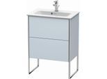 Duravit XSquare Waschtisch-Unterschrank XS445409797 61x59,2x38,8cm, 2 Auszüge, Lichtblau seidenmatt