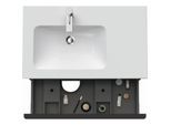 Duravit D-Neo Waschtisch-Unterschrank DE436602222 81 x 46,2 cm, Weiß Hochglanz, wandhängend, 1 Schubkasten, 1 Auszug