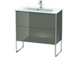 Duravit XSquare Waschtisch-Unterschrank XS445508989 81x59,2x38,8cm, 2 Auszüge, Flannel Grey hochglanz