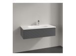 Villeroy und Boch Antao Waschtisch-Unterschrank L02100GK 98,8x25,6x49,3cm, mit Frontstruktur, anthracite matt lacquer, mit Beleuchtung