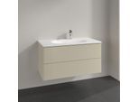 Villeroy und Boch Antao Waschtisch-Unterschrank K05000HJ 98,8x50,4x49,6cm, ohne Frontstruktur, silk grey matt lacquer