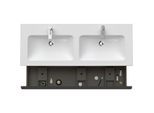 Duravit D-Neo Waschtisch-Unterschrank DE426503030 128 x 46,2 cm, Eiche Natur, wandhängend, 1 Auszug