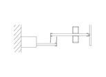 Kermi Nica Gleittür 2-tlg., mit Festfeld NID2L11020VAK 110x200cm, silber hochglanz, ESG klar, links, auf Duschwanne