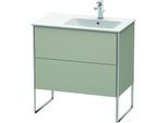 Duravit XSquare Waschtisch-Unterschrank XS445206060 81x59,2x47,8cm, 2 Auszüge, Becken rechts, Taupe seidenmatt