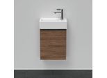 Duravit D-Neo Waschtisch-Unterschrank DE4218R2121 36,4 x 22,2 cm, Nussbaum Dunkel, wandhängend, 1 Türe, rechts