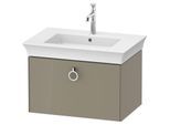Duravit White Tulip Waschtisch-Unterschrank WT42510H2H2 68,4 x 45,8 cm, Steingrau Hochglanz, wandhängend, 1 Auszug mit Griff