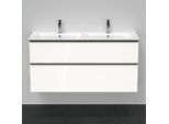 Duravit D-Neo Waschtisch-Unterschrank DE436502222 128 x 46,2 cm, Weiß Hochglanz, wandhängend, 1 Schubkasten, 1 Auszug