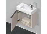 Duravit D-Neo Waschtisch-Unterschrank DE4219L9191 48,4 x 22,2 cm, Taupe Matt, wandhängend, 1 Türe, links