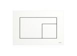 TECE TECEvelvet WC-Betätigungsplatte 9240735 für Zweimengentechnik, Bianco Kos / Weiß
