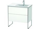 Duravit XSquare Waschtisch-Unterschrank XS445201818 81x59,2x47,8cm, 2 Auszüge, Becken rechts, weiß matt