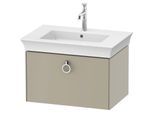 Duravit White Tulip Waschtisch-Unterschrank WT425106060 68,4 x 45,8 cm, Taupe Seidenmatt, wandhängend, 1 Auszug mit Griff