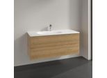 Villeroy und Boch Antao Waschtisch-Unterschrank K06100HN 118,8x50,4x49,3cm, mit Frontstruktur, honey oak