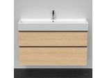 Duravit D-Neo Waschtisch-Unterschrank DE437503030 118,4 x 44,2 cm, Eiche Natur, wandhängend, 1 Schubkasten, 1 Auszug