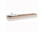 LAUFEN Alessi One Möbeldeckplatte H4246020976301 2400x12x500mm, Ausschnitt links, Noce Canaletto