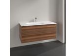 Villeroy und Boch Antao Waschtisch-Unterschrank L06000HM 118,8x50,4x49,3cm, ohne Frontstruktur, warm walnut