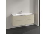 Villeroy und Boch Antao Waschtisch-Unterschrank K06100HJ 118,8x50,4x49,3cm, mit Frontstruktur, silk grey matt lacquer