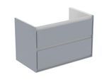Ideal Standard Connect Air Waschtischunterschrank E0819EQ, hellgrau glänzend/weiss matt, 2 Auszüge