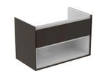 Ideal Standard Connect Air Waschtischunterschrank E0827VY, braun matt/weiss matt, 1 Auszug