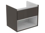 Ideal Standard Connect Air Waschtischunterschrank E0826VY, braun matt/weiss matt, 1 Auszug