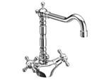 Herzbach Anais Classic Armatur 32454000204 weiß-gold, mit Ablaufgarnitur