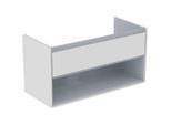 Ideal Standard Connect Air Waschtischunterschrank E0828KN, weiss glänzend/hellgrau matt, 1 Auszug
