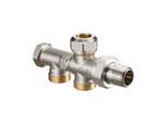 Oventrop Duo Zweirohr-Anschlussstück 1182651 DN 15, M 24x1,5 AG, mit Absperrung