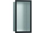 hansgrohe XtraStoris Wandnische 56094340 30x15x10cm, mit Designrahmen, Edelstahl gebürstet, brushed black chrome