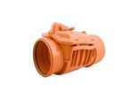 Airfit Rückstauklappe 50125RK DN 125, mit zusätzlichem Handverschluss, orange