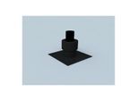 Bertrams Polyline EW Mündungsabschluss 40FMA60S DN 60, mit Hinterlüftung, schwarz