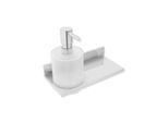 Hewi System 900 Q Ablage 900Q03.00240 chrom, mit Seifen-/Desinfektionsmittelspender