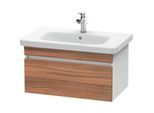 Duravit DuraStyle Waschtisch-Unterschrank DS638107918 73 x 44,8 cm, nussbaum natur/weiß matt, 1 Auszug, wandhängend