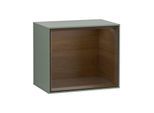 Villeroy und Boch Finion Regalmodul FD10GNGM 41,8x35,6x27cm, Regal Walnut Veneer, Olive Matt Lacquer