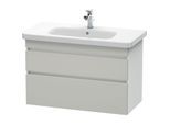 Duravit DuraStyle Waschtisch-Unterschrank DS648200718 93 x 44,8 cm, betongrau/weiß matt, 2 Schubkästen, wandhängend